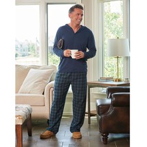 Hammacher Magee Genuine Irish Flannel Lounge Pants Pajama (Men's) X-Large Blue - £22.40 GBP