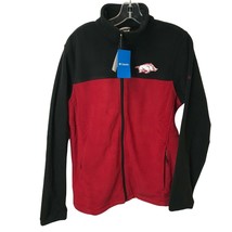Columbia Men&#39;s NCAA Arkansas Razorbacks Fleece Jacket (Size Small) - $58.05