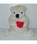 Vintage Plush Teddy Bear with Heart Wonder Toys Company Stuffed Animal - $24.50 CAD