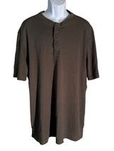 DULUTH TRADING CO. Men&#39;s Short Sleeve Button Down Polo Shirt Brown XL - $258.16 MXN