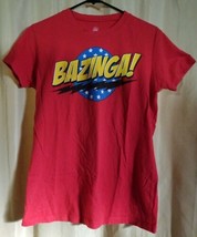 Big Bang Theory Ripple Junction BAZINGA! Red T-Shirt Size Womens XL - £11.01 GBP