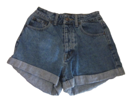 Forever 21 Denim Shorts Size 26 Button Up Blue Jeans Pockets Belt Loops - £7.18 GBP