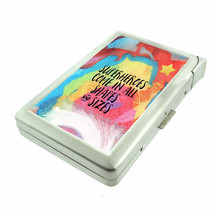 Super Hero Quote Em1 100&#39;s Size Cigarette Case with Built in Lighter Wallet - £17.02 GBP