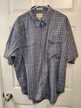 Cabelas Shirt 2XL Soft Canvas Trails Outdoors Active Button Up Cotton Mens - $15.00