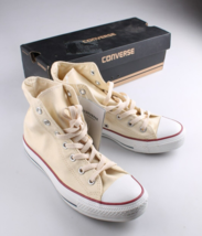 Converse Chuck Taylor All Star Uomo 5 Donna 7 Alti Scarpe Beige Bianco N... - $69.97