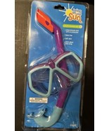 Bring On The Sun Youth Snorkel Set Swimming Accessory Teal/Purple UV Pro... - €10,10 EUR