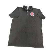 Anvil Mens Polo With SJ Logo Size Large Color Black - £38.92 GBP