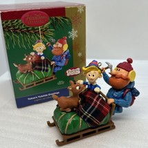 2004 Carlton Cards Heirloom Ornament Yukon&#39;s Yuletide Greetings #98 Rudolph - $27.83