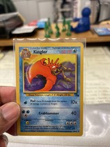 Pokémon TCG Kingler Fossil 38 Regular Unlimited Uncommon - £9.54 GBP
