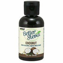 NOW Foods Better Stevia Liquid Coconut Flavor Liquid Sweetener 2 Fluid Ounce - £10.36 GBP