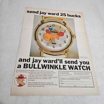 Jay Ward Bullwinkle Watch Dudley Do Right Vintage Print Ad 1969 - $10.98
