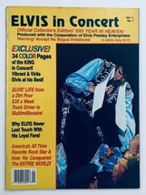 VTG 1987 Elvis Presley in Concert Official Collector&#39;s Edition w Poster No Label - £18.94 GBP