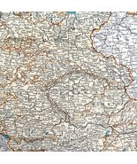 Germany Hungary Poland 1935 Map Berlin Europe 14 x 11&quot; LGAD99 - €42,61 EUR