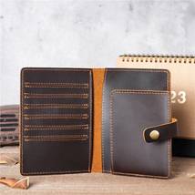 Snap Leather Travel Slim Passport Holder Wallet - £34.07 GBP