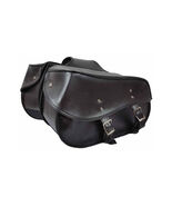 Vance Leather Large 2 Strap Plain Saddle Bag - 713899 - $178.71 CAD