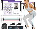 Portable Pilates Bar Kit With Resistance Bands For Men And Women - 6 Exe... - £42.65 GBP