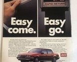 Avis Vintage 1985 Print Ad Advertisement PA9 - $5.93