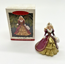 Hallmark Keepsake Ornament 1996 Holiday Barbie Collector&#39;s Series 4th in Series - £7.58 GBP
