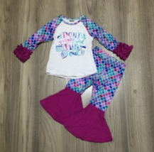NEW Boutique Mermaid Bell Bottoms Girls Outfit Set - $13.59