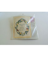 Erica Wilson Marriage Sampler Wreath Craft Crewel Embroidery Kit Columbia Minerv - $12.00