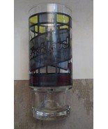 Black Label Beer Glass Stained Glass Style Pedestal 6.5&quot; Tall 14oz - £11.75 GBP