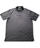 Peter Millar Summer Comfort Golf Polo Grey White Striped Men&#39;s 2XL - €16,92 EUR