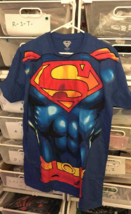 DC Comics Superman Costume Print Adult T-Shirt Brand NEW! - £19.81 GBP