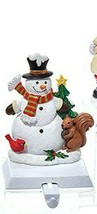 Kurt S. Adler Glittery Stocking Hanger Snowman Christmas Tree Squirrel C... - £23.69 GBP
