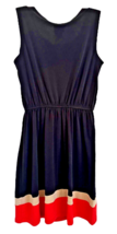 Sweet Storm Junior&#39;s Colorblock Mini Dress Sleeveless Size M Black Multi - $12.86