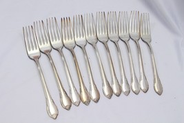 1847 Rogers IS Dinner Forks Silverplate 7.5&quot; Lot of 11 - $44.09