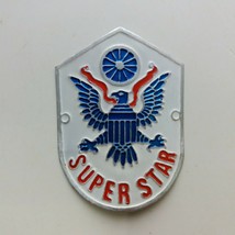 Super Star Head Badge Emblem Vintage Bicycle Logo Nos - £19.95 GBP