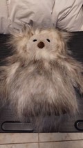 Jellycat London 10 Inch Stuffed Owl Plush Retired Fluffy Tan &amp; Brown EUC Ania - £11.07 GBP