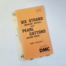 DMC Color Card W 200A 6th Edition Pearl Cottons Floss Thread Samples - £16.52 GBP