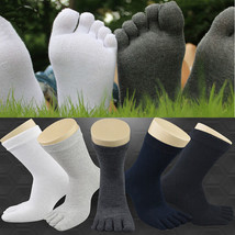 SH Unisex Men Women Comfortable Cotton Socks Full Five Toe Socks Five Finger Soc - £5.50 GBP