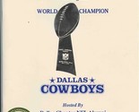 1993 Kickoff Luncheon Honoring World Champion Dallas Cowboys With Signat... - £77.53 GBP