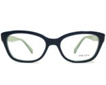 Prada Eyeglasses Frames VPR 20P OAB-1O1 Navy Blue Green Cat Eye 52-17-140 - $94.04