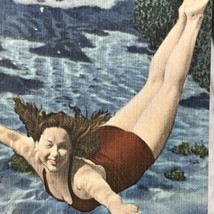 Florida Vintage Postcard Silver Springs Underwater Swimming - £9.67 GBP