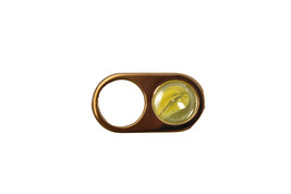 Maison Margiela Womens Ring Spin Regular Gold Green Size L S56UQ0054 - £310.12 GBP