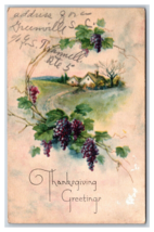 Cabin in Meadow w Grape Vine Thanksgiving Greetings DB Postcard S4 - £2.33 GBP