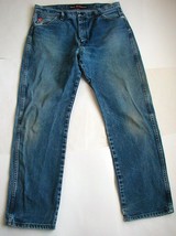 Wrangler FR Flame Resistant 13 Original Jeans #FR13MWZ Size 35 x 31 - $16.49