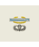 Master CIB Combat Infantry Badge with Jump Wings Embroidered Polo Shirt - $41.95