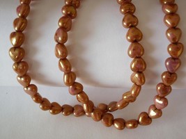 50 6 x 6 mm Czech Glass Heart Beads: Luster - Opaque Rose/Gold Topaz - £2.36 GBP