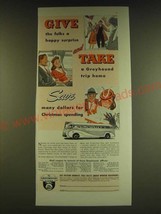 1939 Greyhound Bus Ad - Give the folks a happy surprise and take a Greyhound  - $18.49