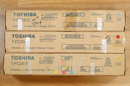 Cosmetic Genuine Toshiba T-FC25 CMY Toner Carts eSTUDIO 2040C 2540C 3040... - £116.77 GBP