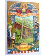 Antique Victorian 4th July postcard Revolutionary headquarters Washingto... - €13,73 EUR