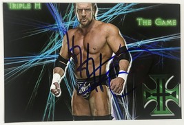 HHH Triple H Signed Autographed WWE Glossy 4x6 Photo - £38.84 GBP
