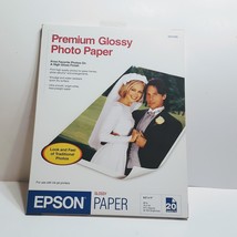 Epson Premium Glossy Photo Paper 8.5x11 20sheets New sealed - £4.38 GBP