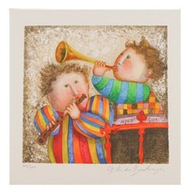 &quot; Musique Pour Les Yeux &quot; Par Graciela Boulanger Lithographie On Papier Le De - £485.77 GBP