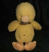 10&quot; Carter&#39;s 9245 Easter Baby Yellow Duck W Bow Stuffed Animal Plush Toy Lovey - £27.70 GBP