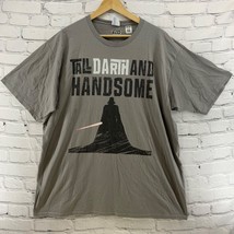 Star Wars Lucas Films T-Shirt Tall Darth And Handsome Mens Sz 2XL Gray - $11.88